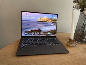 The ASUS Zenbook S14 laptop is lightweight, compact and powerful.